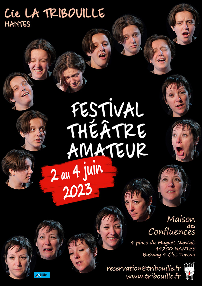 affiche festival théâtre amateurs Tribouille