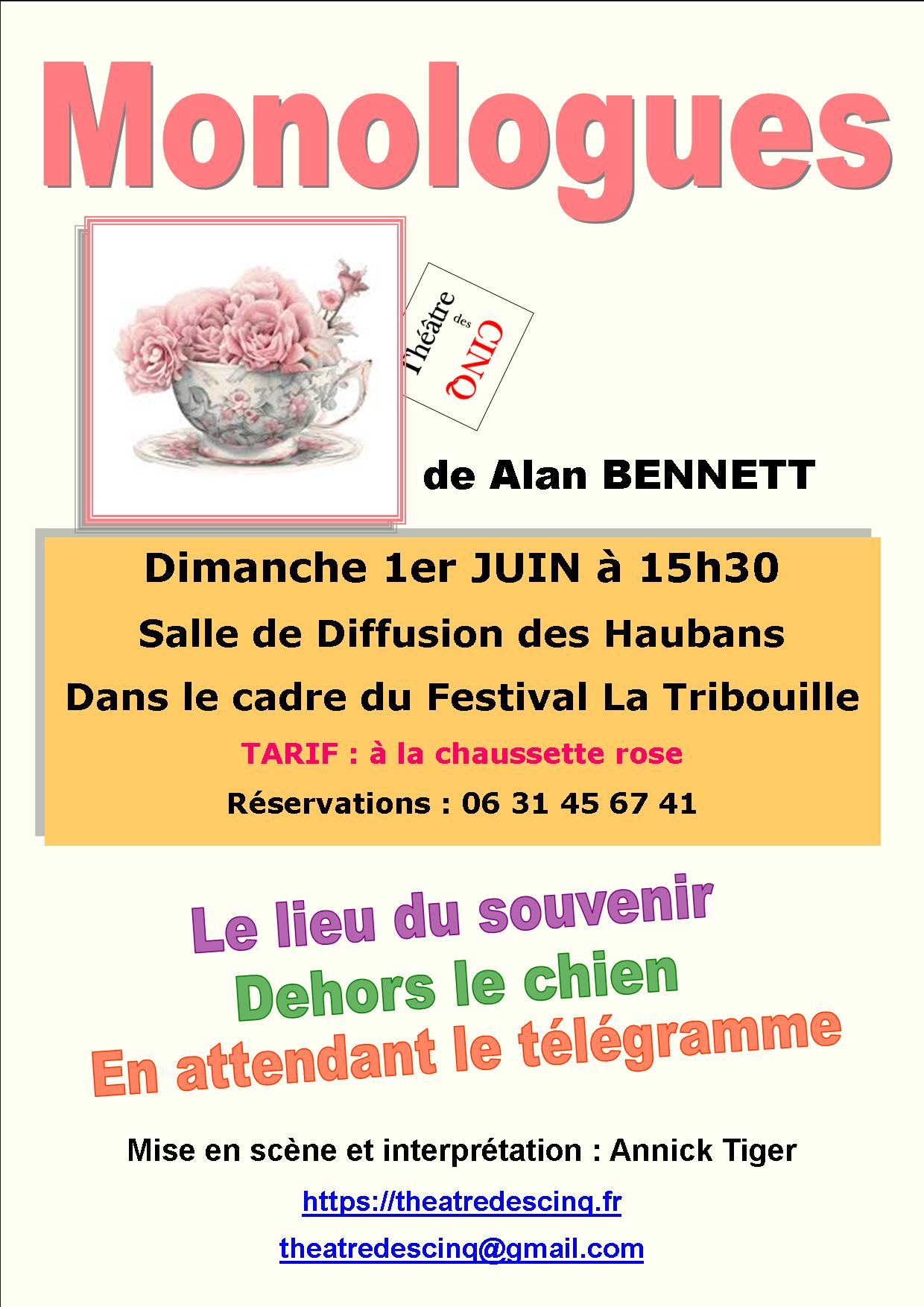 affiche monologues